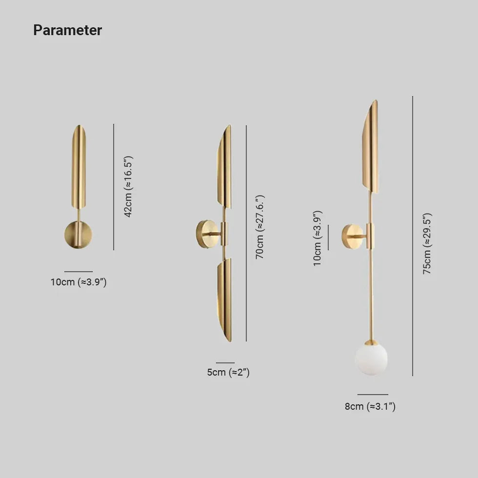 Wandlampen goud kleur slaapkamer met up down verlichting