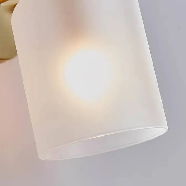 Wandlamp up down wit glas met led