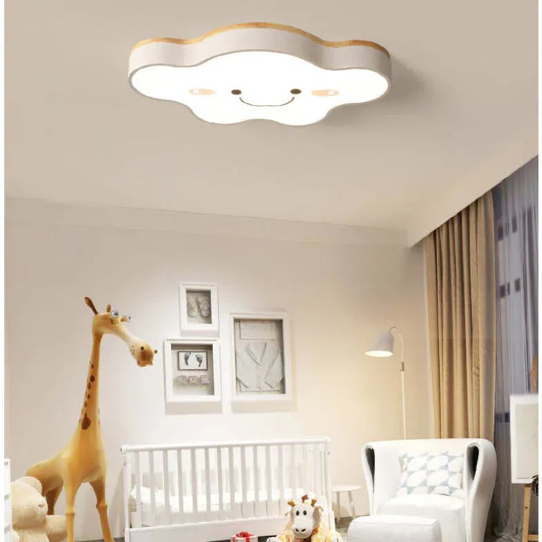 Led verlichting voor slaapkamer in wolkvorm plafondlamp