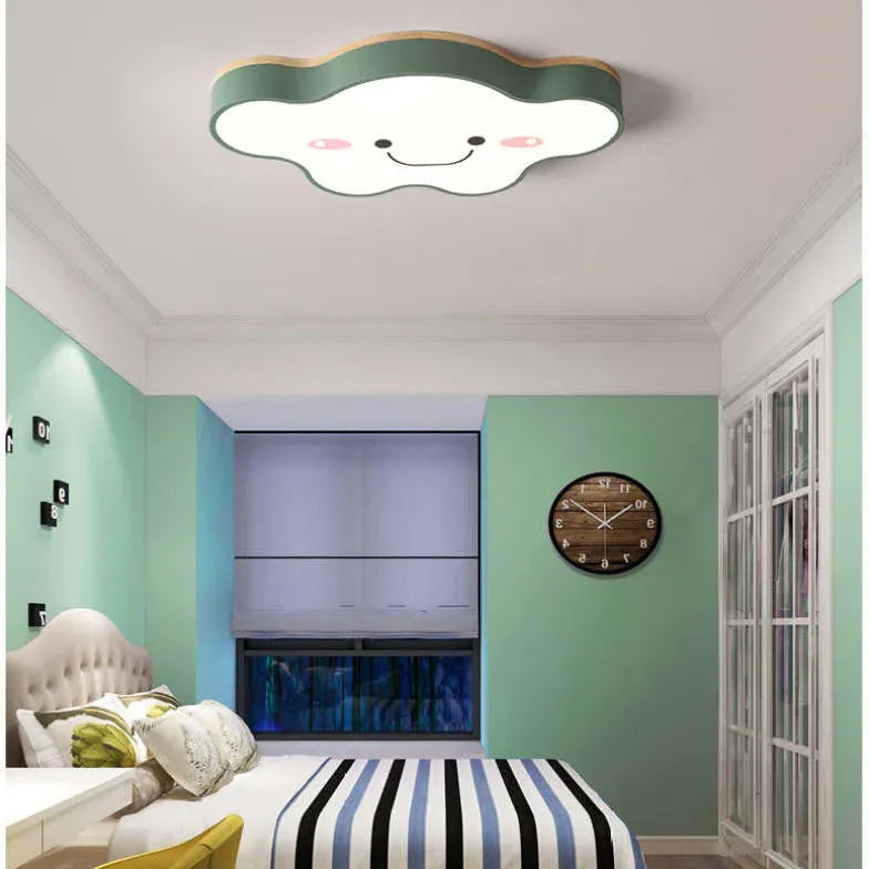 Led verlichting voor slaapkamer in wolkvorm plafondlamp