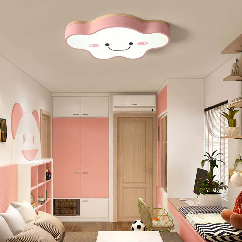 Led verlichting voor slaapkamer in wolkvorm plafondlamp