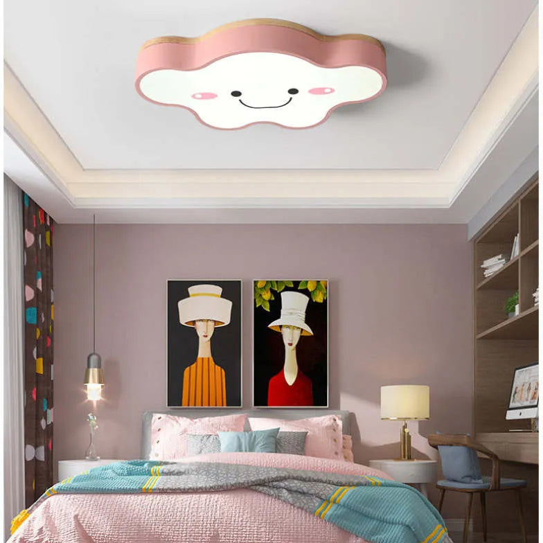Led verlichting voor slaapkamer in wolkvorm plafondlamp