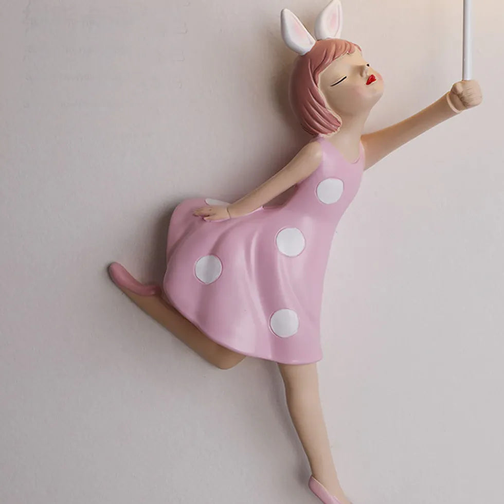 Wandlamp kinderen roze voor meisjeskamer