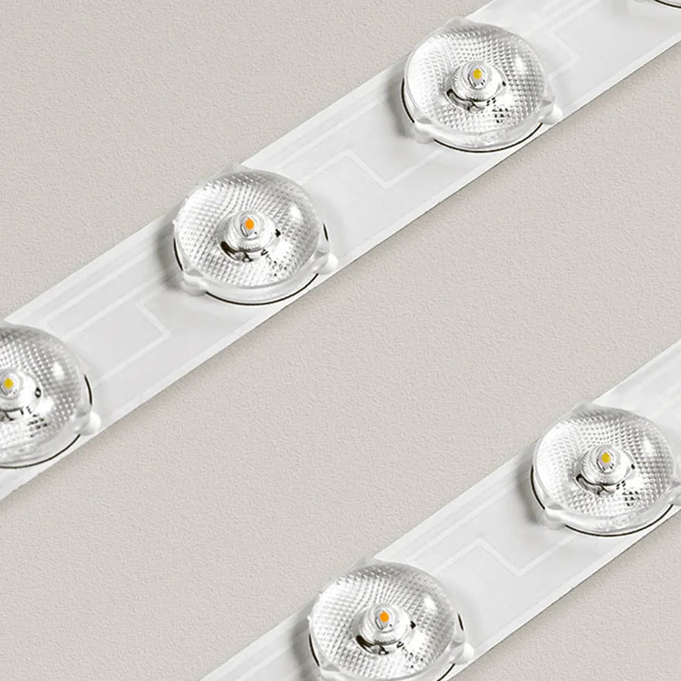 Slaapkamer met witte wolkvormige led plafonnière