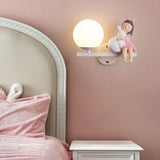 Muurlampje kinderkamer met roze meisje voor slaapkamer