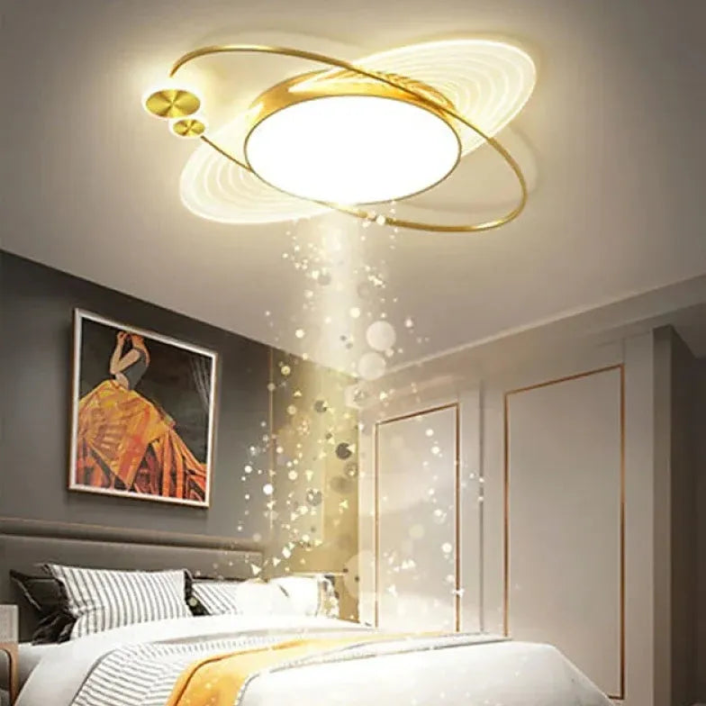Romantische plafondlamp slaapkamer met dimbare functie
