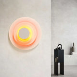 Design wandlampen woonkamer kleurrijke ronde verlichting