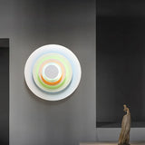 Design wandlampen woonkamer kleurrijke ronde verlichting