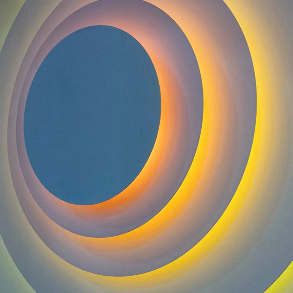 Design wandlampen woonkamer kleurrijke ronde verlichting