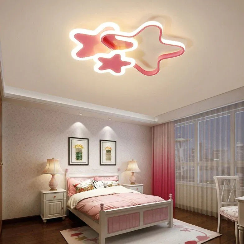 Slaapkamer sterrenvormige ventilator kinderplafondlamp