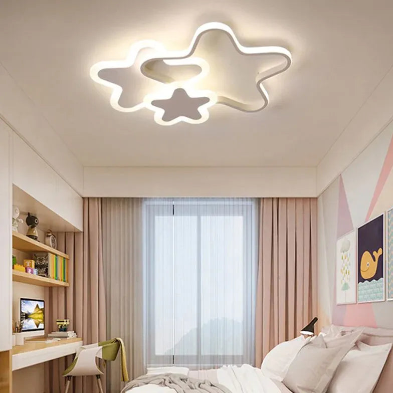 Slaapkamer sterrenvormige ventilator kinderplafondlamp