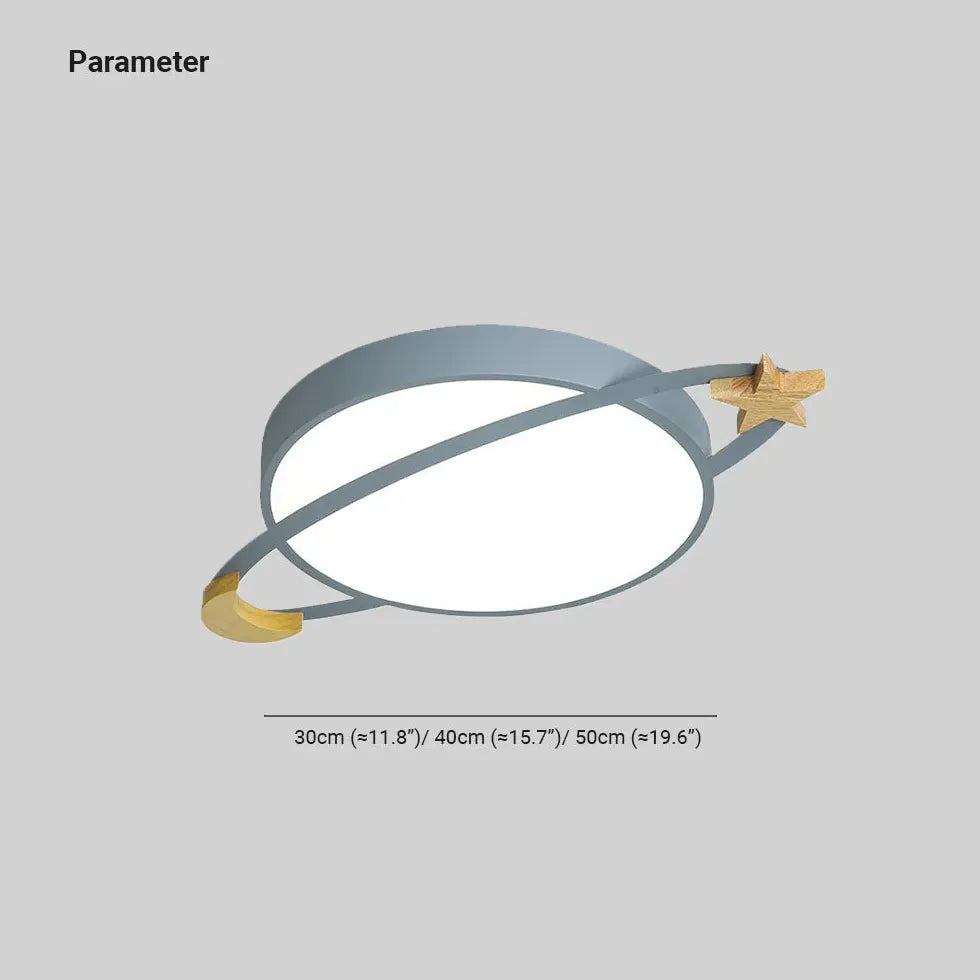 Slaapkamer witte planeten kinderplafondlamp