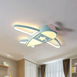 Slaapkamer vliegtuigventilator kinderplafondlamp