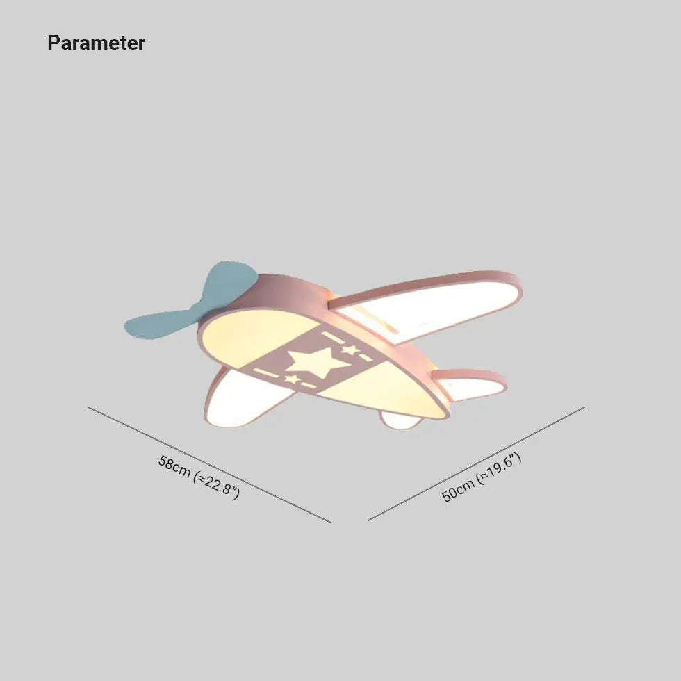 Slaapkamer vliegtuigventilator kinderplafondlamp