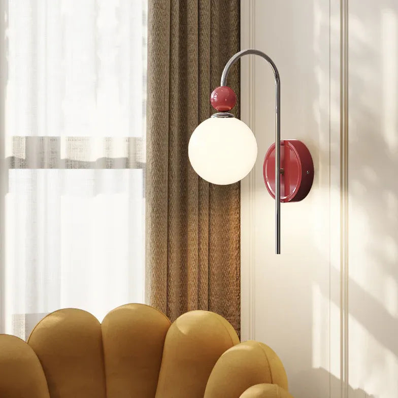 Wandleeslampen rood dimbaar met schakelaar