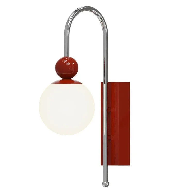 Wandleeslampen rood dimbaar met schakelaar