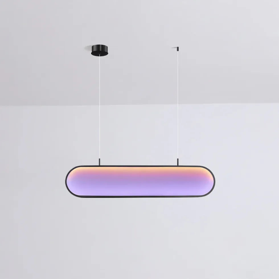 Hanglamp in keuken gouden ovale led