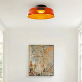 Glas groen met meerlaagse plafondlamp