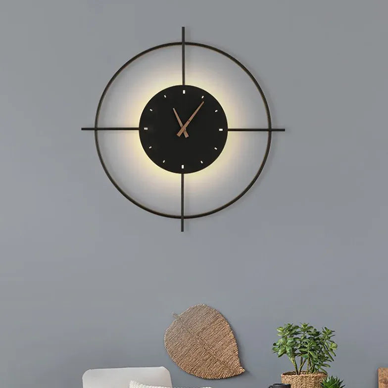 Wandlamp goud rond warm wit licht woonkamer