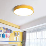 Led lamp slaapkamer in ronde grijze uitvoering