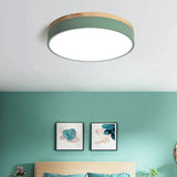 Led lamp slaapkamer in ronde grijze uitvoering