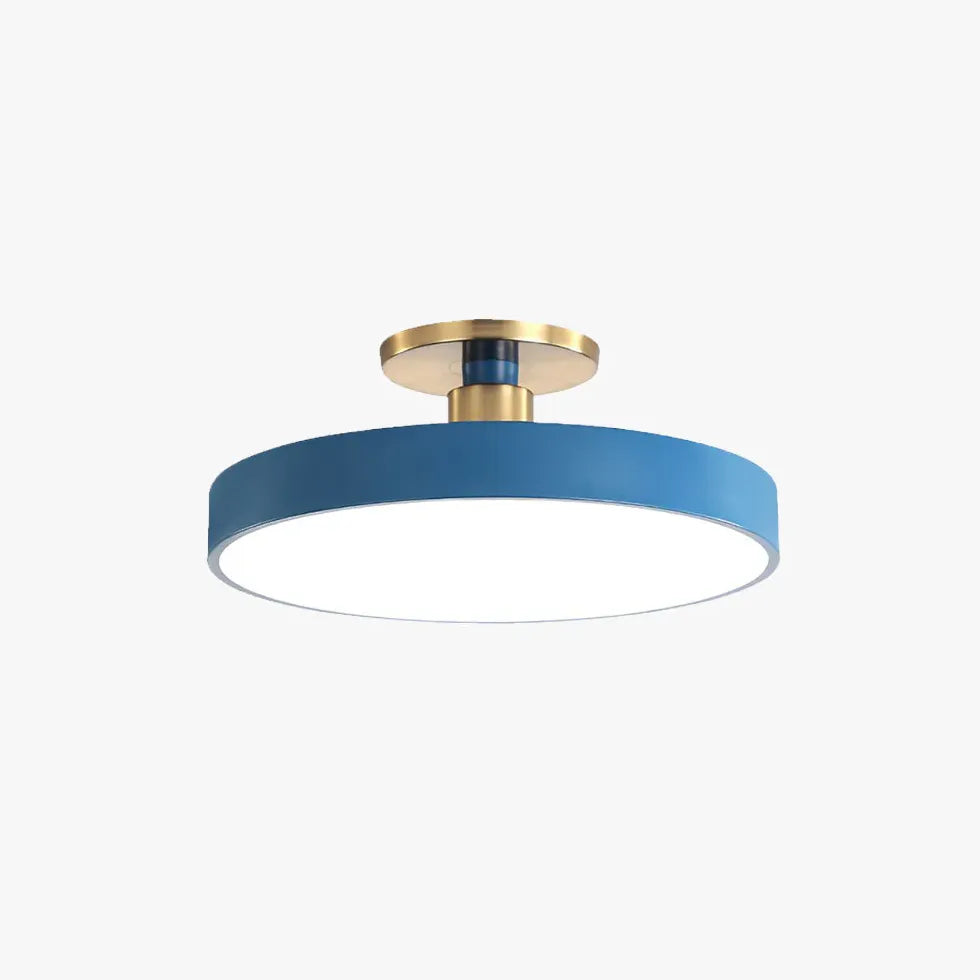 Zwart plafond slaapkamer moderne ronde verlichting