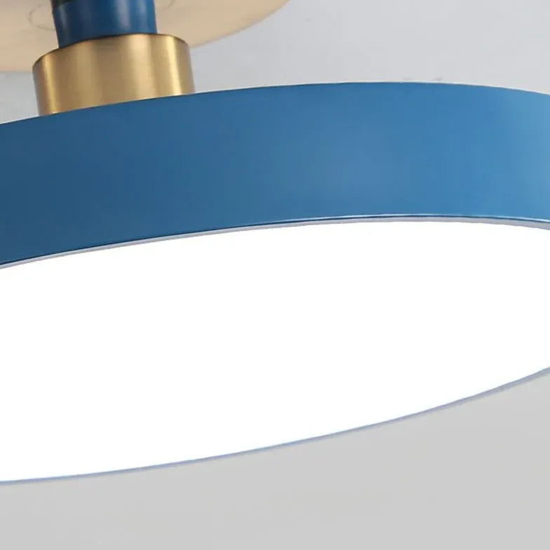 Zwart plafond slaapkamer moderne ronde verlichting