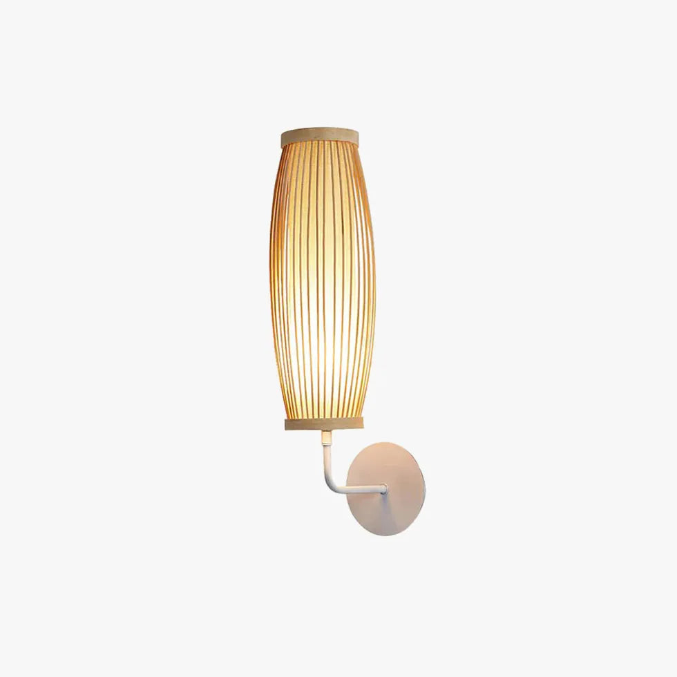 Wandlamp  bamboe  led voor de slaapkamer