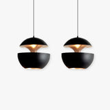 Zwart goud hanglamp bolvormig keuken