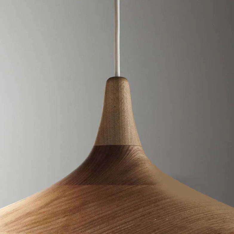 Hanglamp hout wit mat scandinavisch