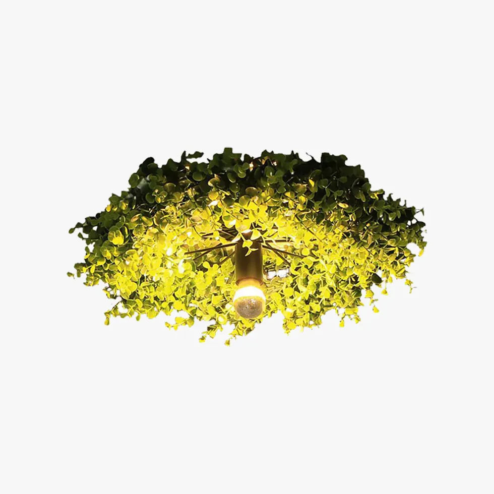 Moderne plafonniere natuur Imitatie groene planten gang