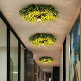 Moderne plafonniere natuur Imitatie groene planten gang