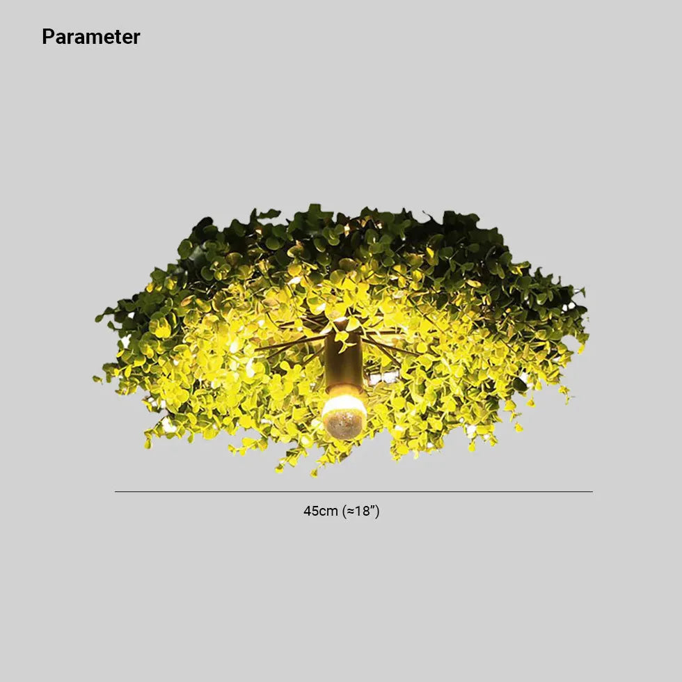 Moderne plafonniere natuur Imitatie groene planten gang