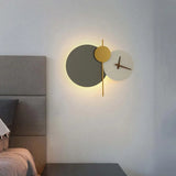 Wandlamp kunst klok minimalistisch slaapkamer