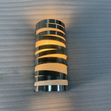 Up and down wandlampen voor binnen met halfronde vorm