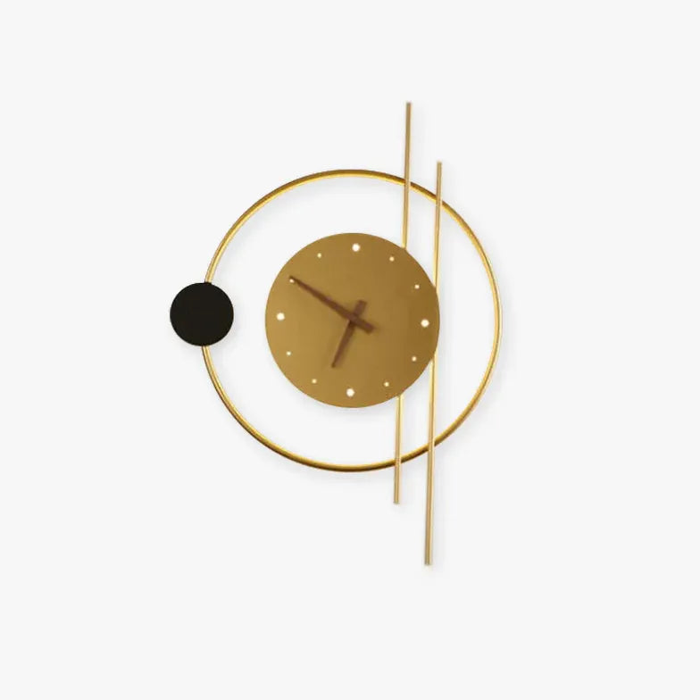 Ronde wandlamp goud klokvormig woonkamer