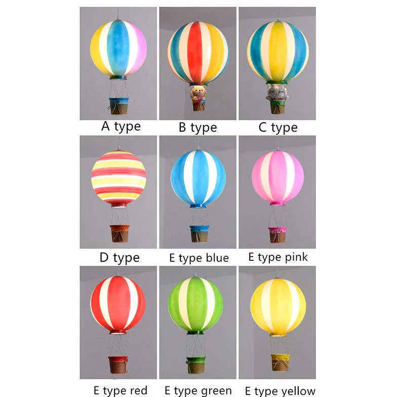Hanglamp slaapkamer kind kleurrijke luchtballon