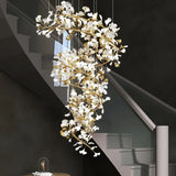 Luxe kroonluchters met ginkgo bladeren
