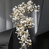 Luxe kroonluchters met ginkgo bladeren