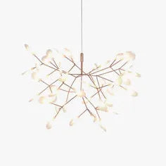 Rose gouden hanglamp takvormig dimbaar
