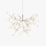 Rose gouden hanglamp takvormig dimbaar