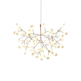 Rose gouden hanglamp takvormig dimbaar