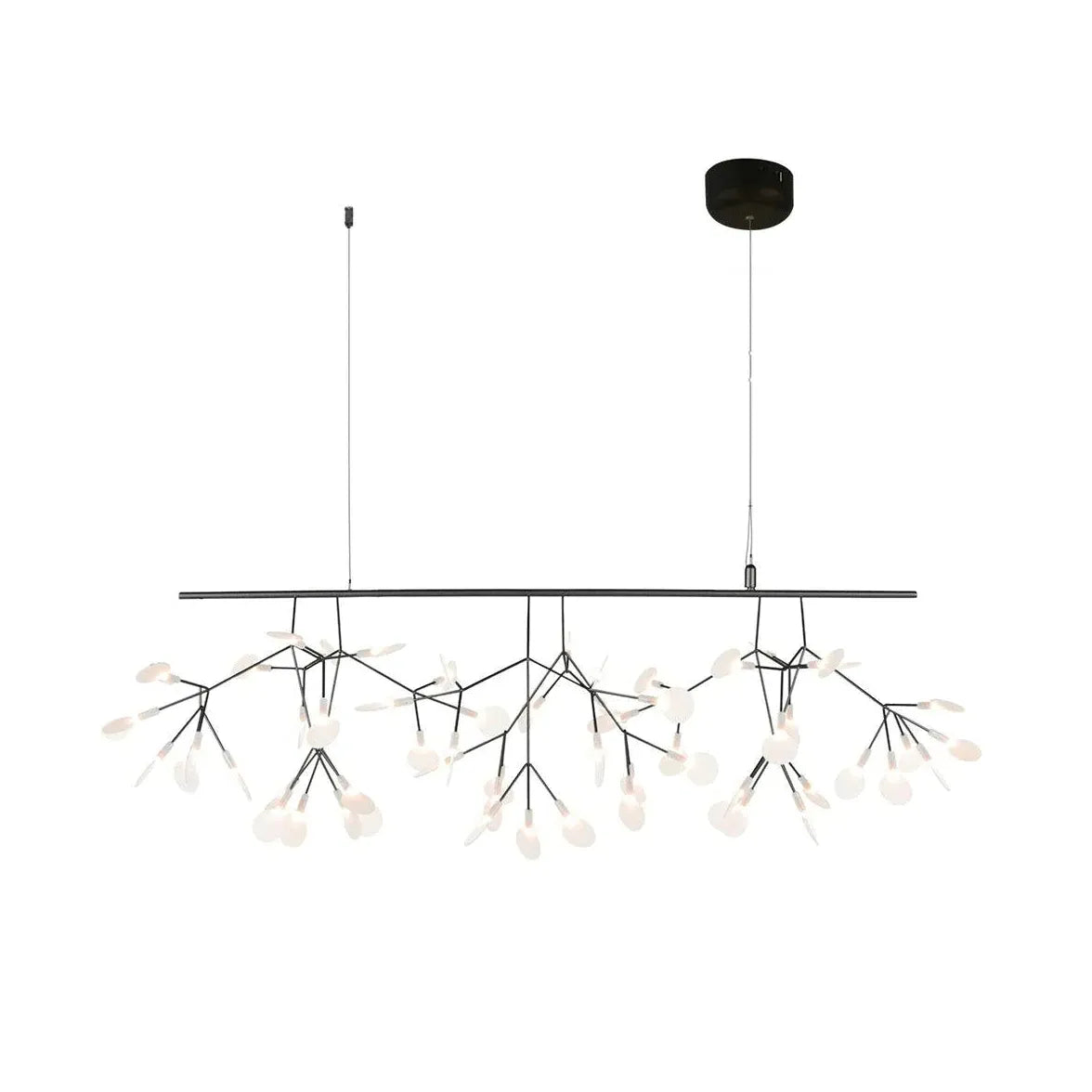 Rose gouden hanglamp takvormig dimbaar