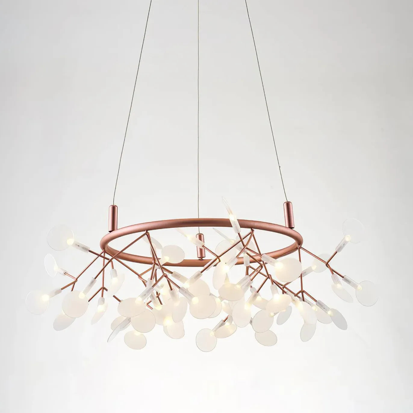 Kroonluchters modern met ringvormig creatief ontwerp