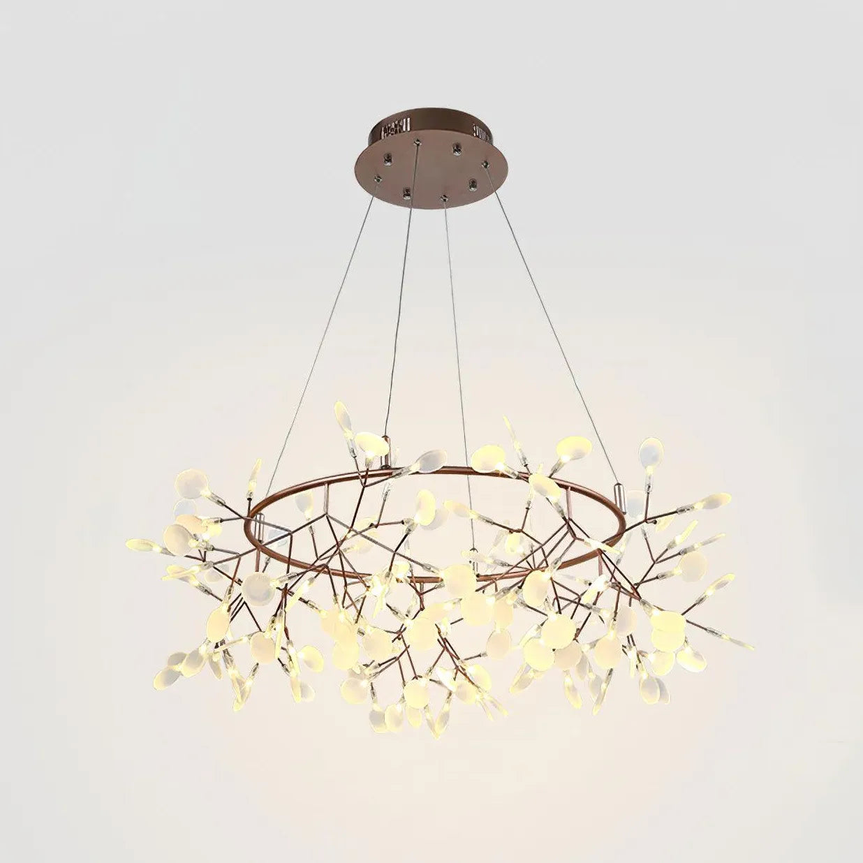 Kroonluchters modern met ringvormig creatief ontwerp
