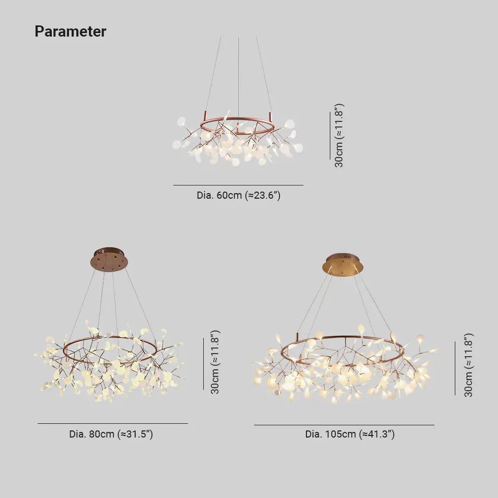 Kroonluchters modern met ringvormig creatief ontwerp