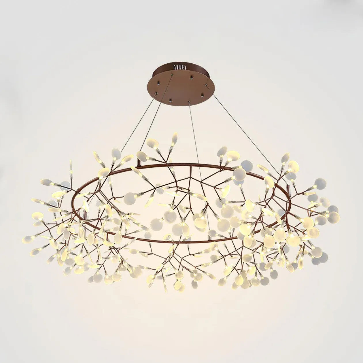 Kroonluchters modern met ringvormig creatief ontwerp