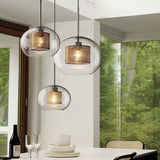 Hanglampen eetkamer transparant glas ontwerpen