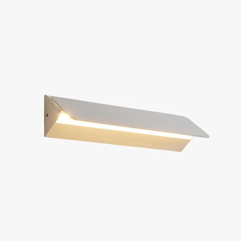 Wandlamp rechthoekig wit metaal binnen