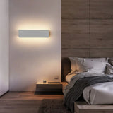 Wandlamp rechthoekig wit metaal binnen